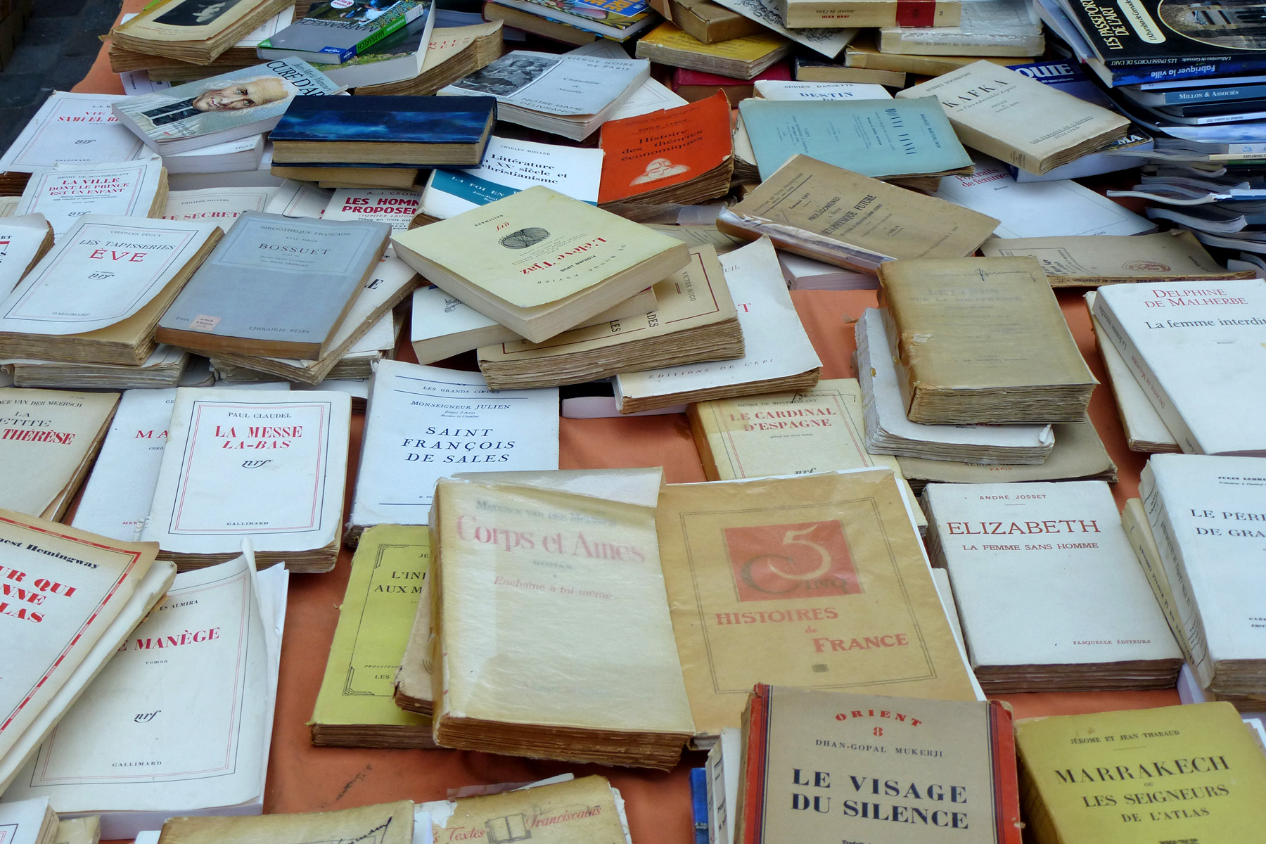 Flohmarkt von Büchern